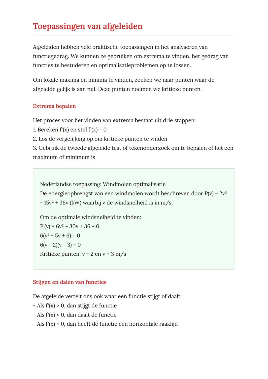 Afgeleiden en differentiëren: Van
basisbegrippen tot toepassingen
Complete gids voor afgeleiden, differentiëren en praktische
toepassingen
W
