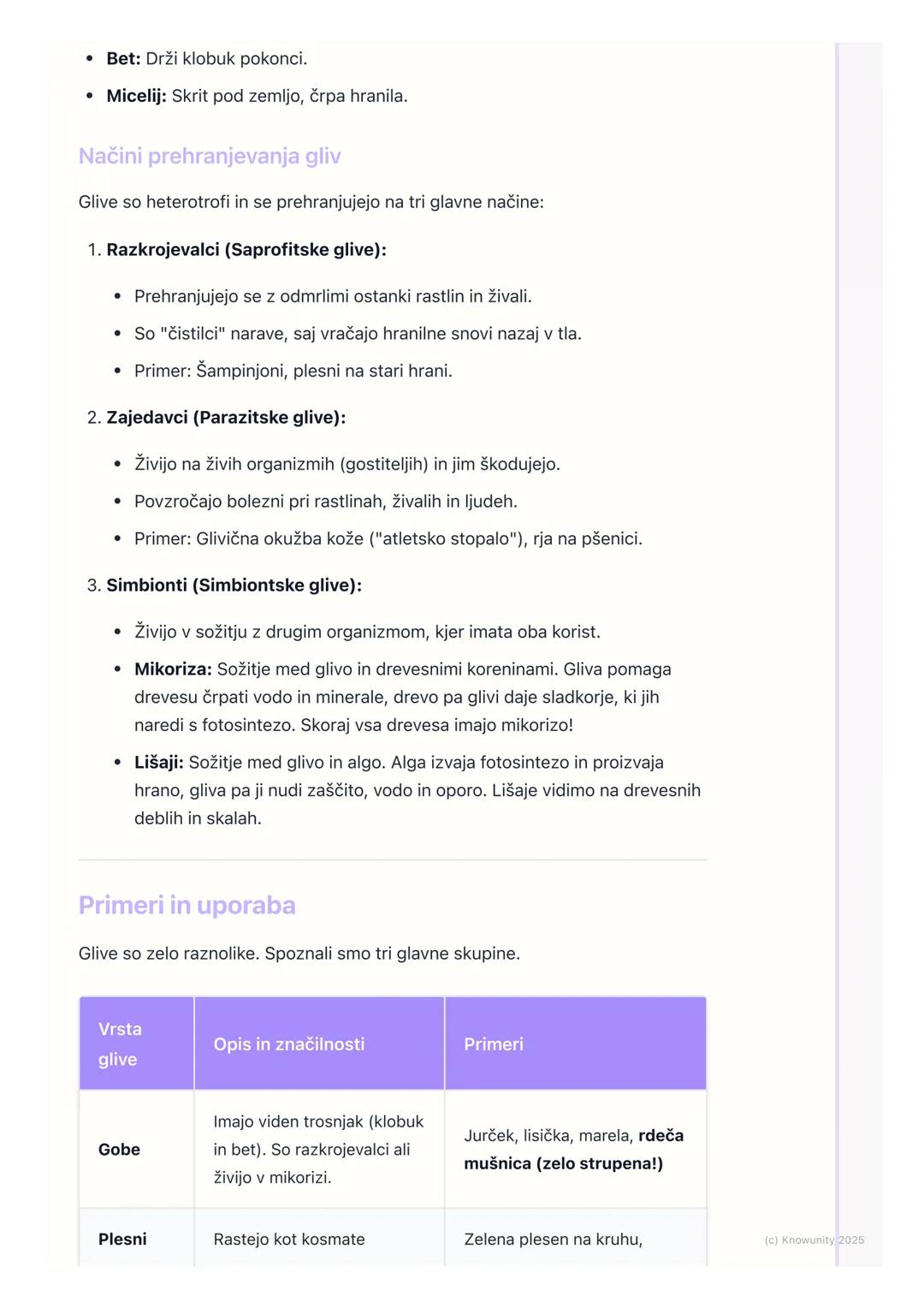 # Glive - posebna skupina živih
bitij

## Uvod: Kaj so glive?

Glive so posebna skupina živih bitij. Niso ne rastline ne živali, ampak imajo