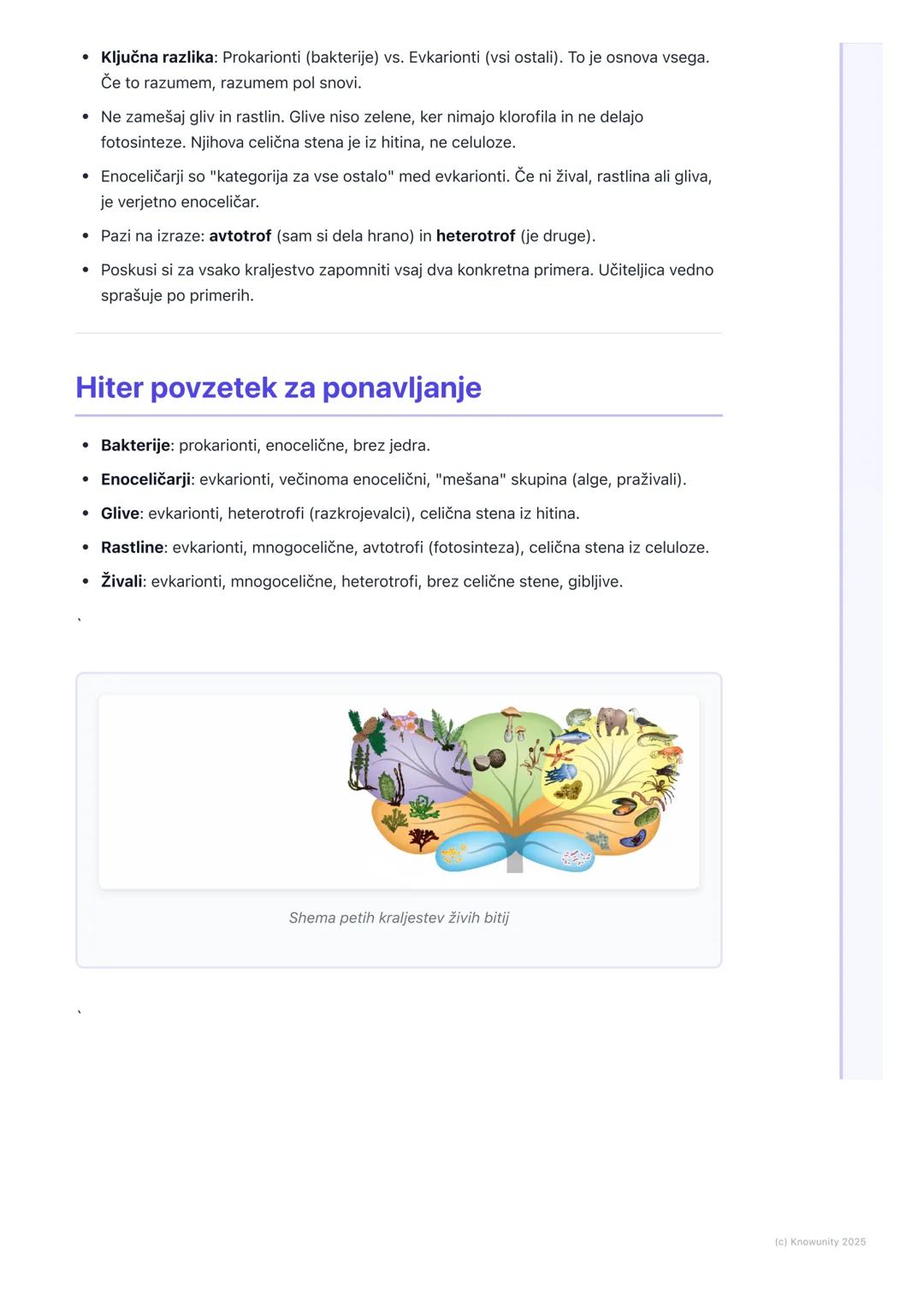 # Osnovne skupine živih bitij

Uvod v razvrščanje živih bitij

Živa bitja razvrščamo v skupine, da jih lažje preučujemo in razumemo njihove
