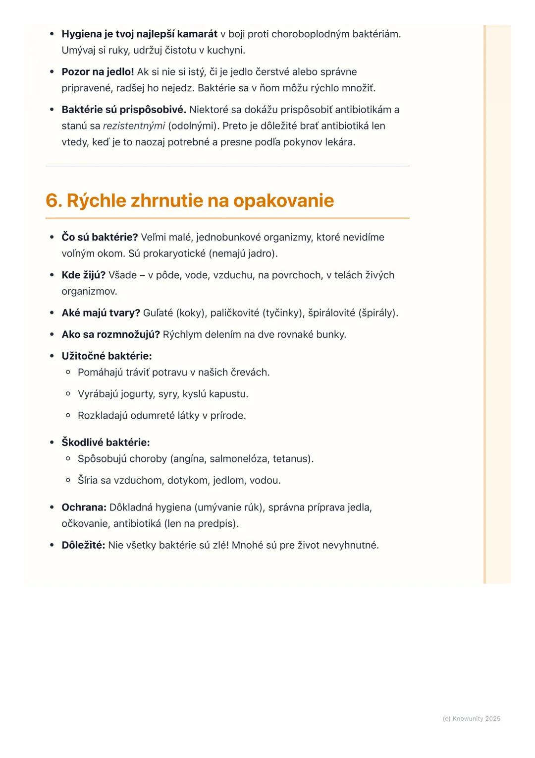 # Baktérie

## 1. Úvod do baktérií

Baktérie sú naozaj zaujímavé a veľmi dôležité živé organizmy, aj keď ich voľným
okom nevidíme. Sú všade 