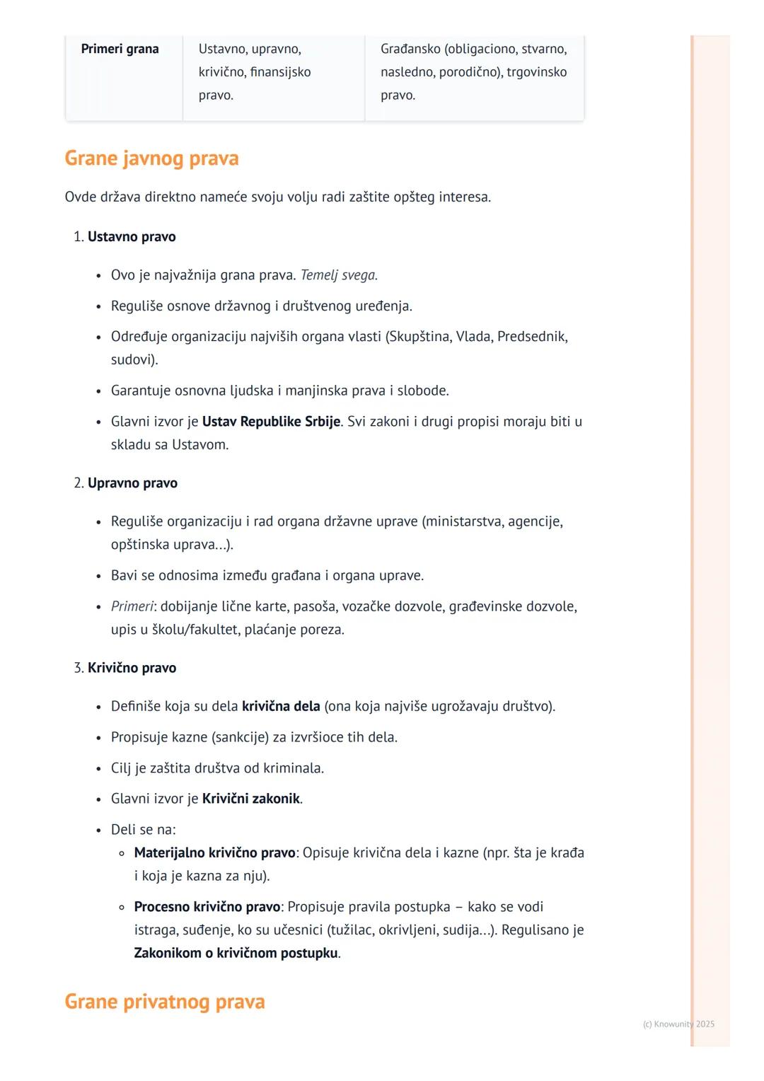 # Struktura pravnog sistema i vrste
prava

Uvod u pravni sistem

Pravni sistem je skup svih pravnih normi koje važe u jednoj državi. Te norm