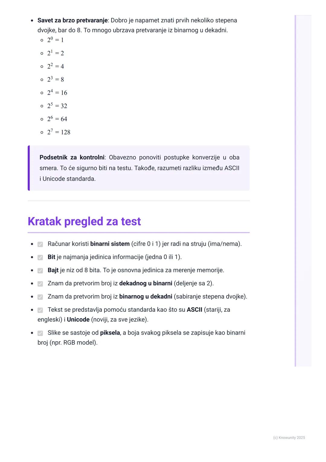 # Digitalna reprezentacija
podataka

Digitalna reprezentacija podataka - uvod

Sve što vidimo na računaru - tekst, slike, igrice, filmovi - 