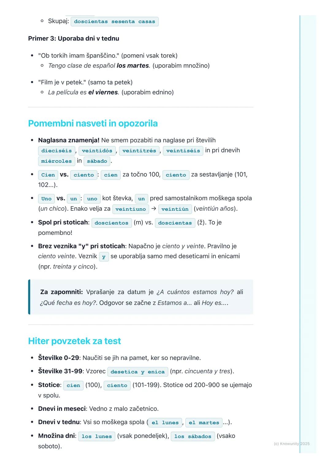 # Številke, dnevi v tednu in
meseci

Pregled osnov

To so osnove za vsako komunikacijo. Moram jih znati za določanje datumov,
starosti, cen 