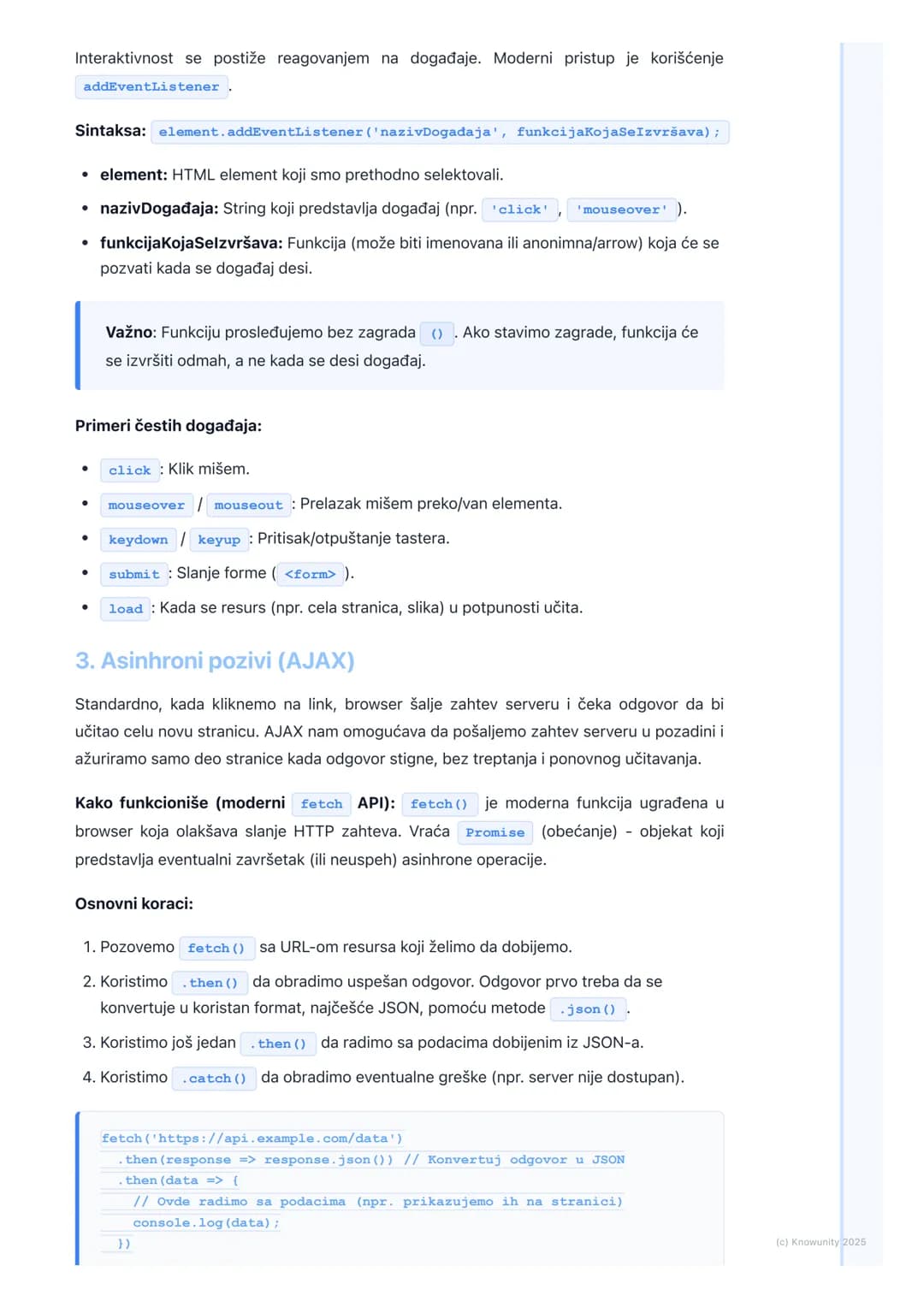 # JavaScript (klijentska strana)

Uvod u JavaScript na klijentskoj strani

JavaScript (JS) je programski jezik koji se izvršava u veb pregle