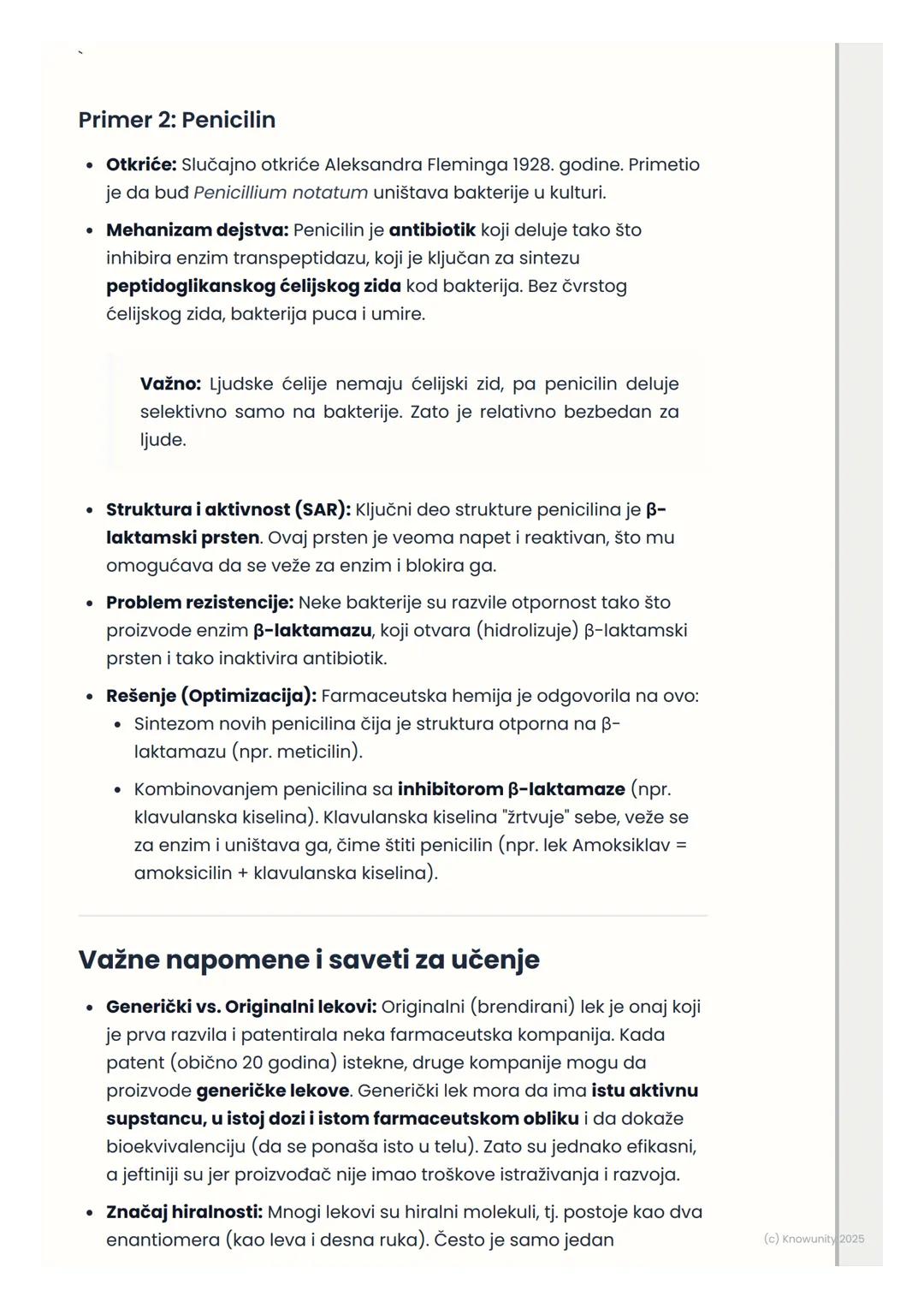 # Hemija lekova i
farmaceutska industrija

Uvod u hemiju lekova

Hemija lekova (ili medicinska hemija) je naučna disciplina na preseku
hemij