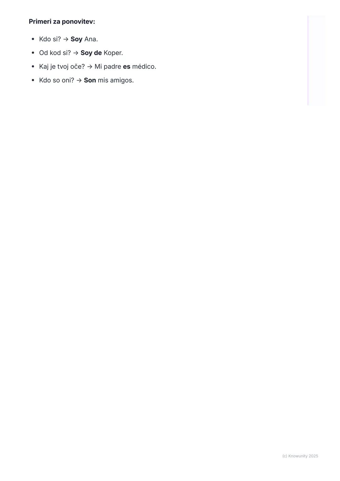 # Glagol 'Ser' (biti)

Uvod v glagol 'ser'

Glagol ser je eden najpomembnejših glagolov v španščini. Pomeni "biti".
Uporabljamo ga, da povem