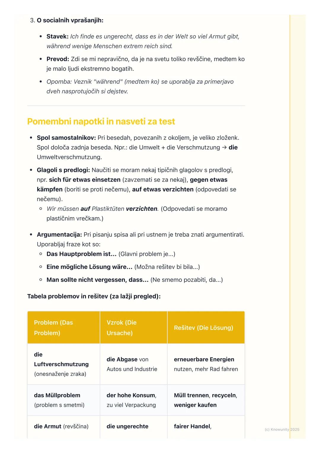 # Družba in okolje

Uvod v temo: Družba in okolje

Ta sklop besedišča je ful pomemben, ne samo za nemščino, ampak na
splošno. Gre za aktualn