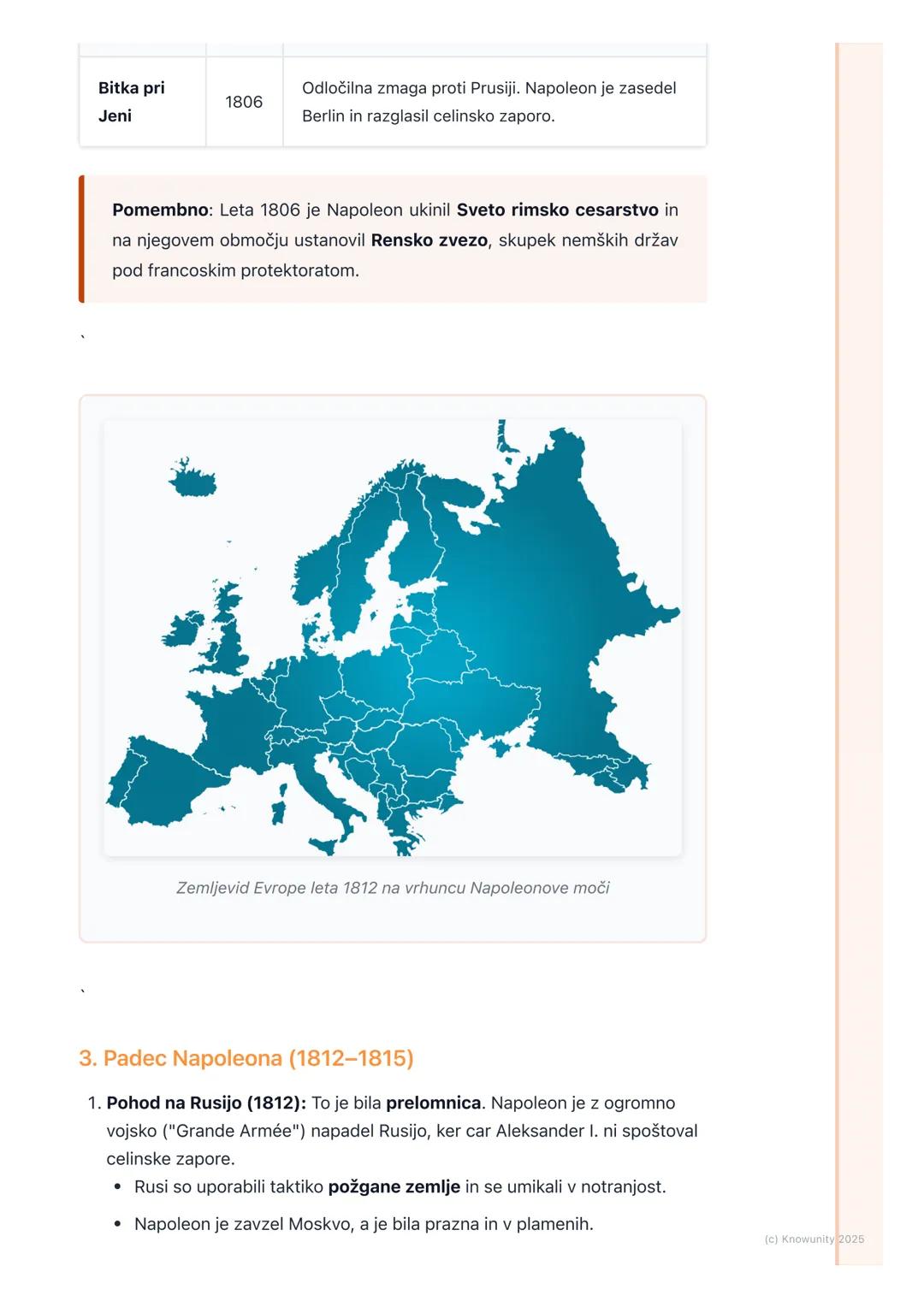 # Napoleonovo obdobje in
preoblikovanje Evrope

Pregled Napoleonovega obdobja

To obdobje se začne po koncu francoske revolucije, ko na obla