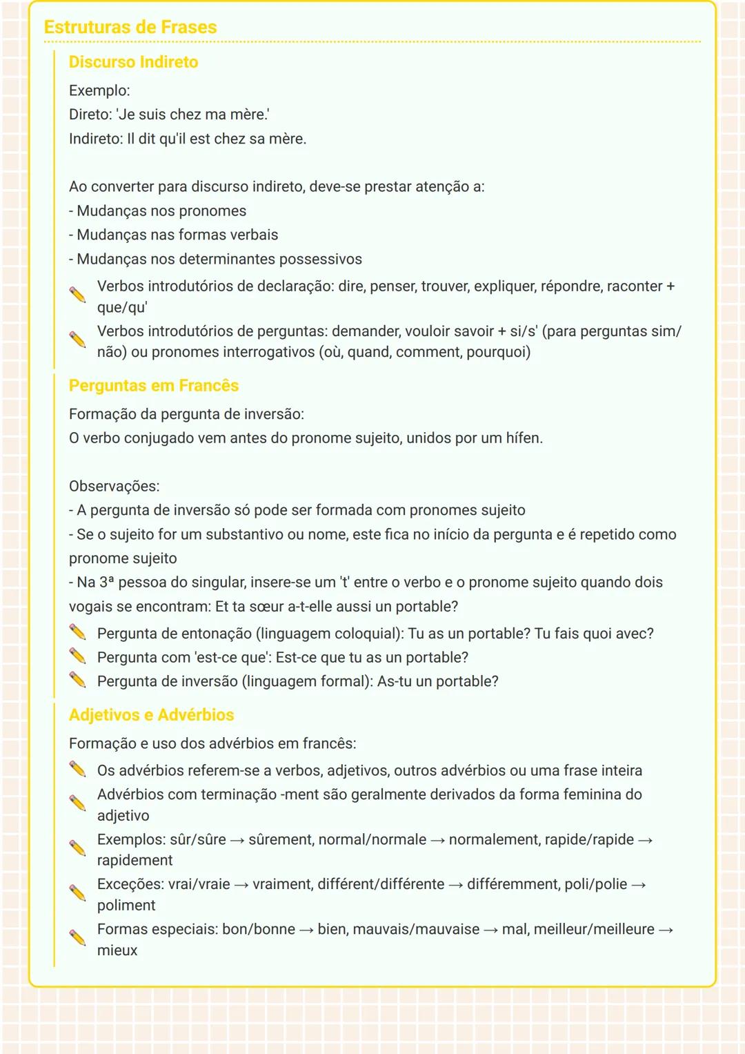 # Gramática Francesa # Pronomes Objeto
Os pronomes objeto em francês substituem o objeto direto ou indireto em uma frase. Eles são
classific