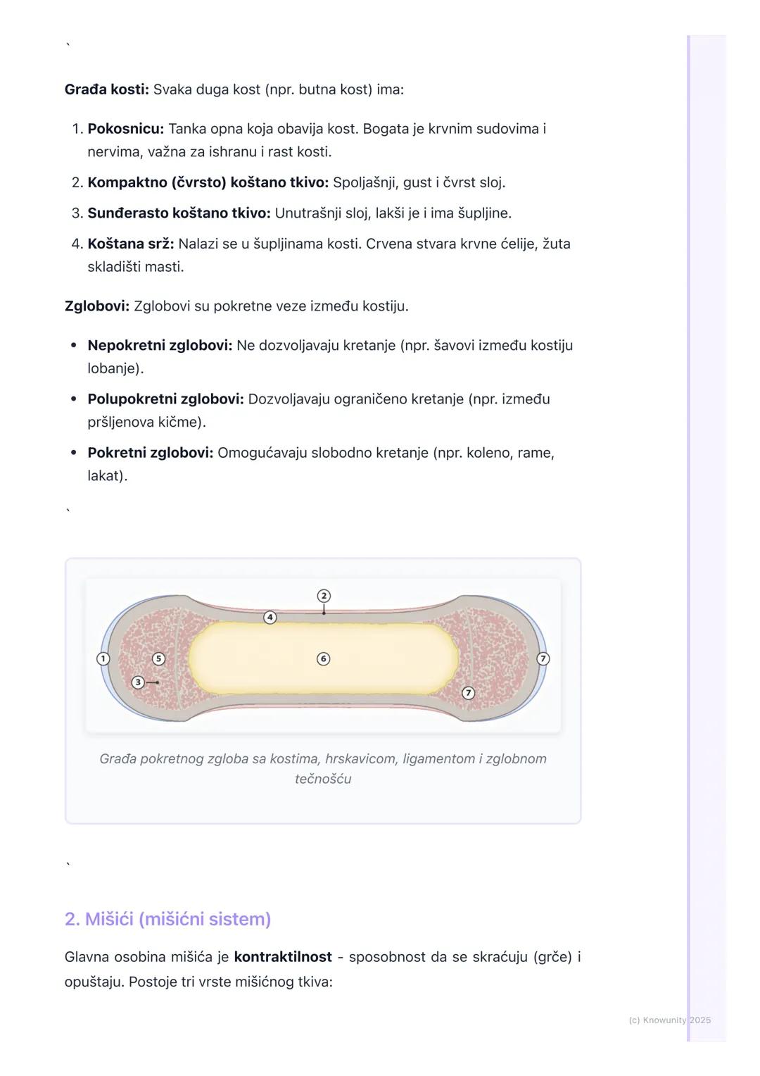 # Sistem za kretanje

Uvod u sistem za kretanje

Sistem za kretanje nam omogućava da se krećemo, daje potporu telu i štiti
unutrašnje organe