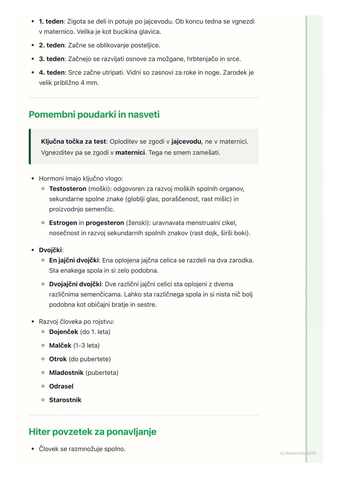 # Razmnoževanje in razvoj

Uvod v razmnoževanje in razvoj

Razmnoževanje je eden od temeljnih znakov življenja. Omogoča nadaljevanje
vrste, 