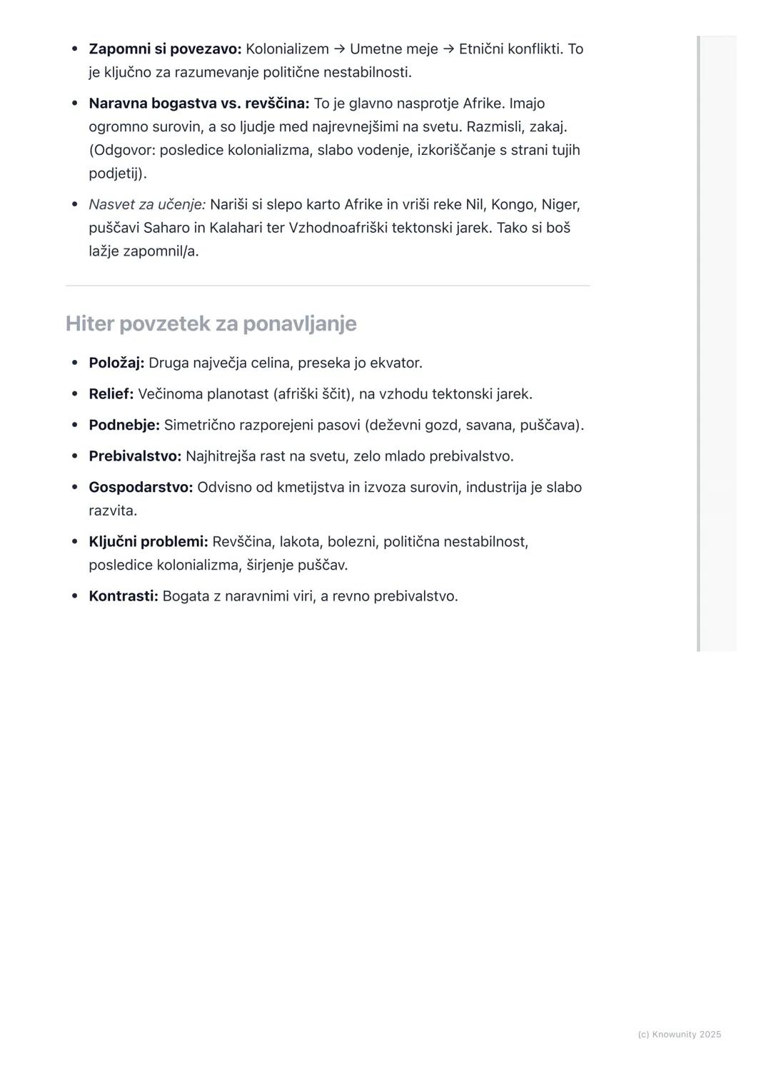 # Afrika

Splošni pregled Afrike

Afrika je druga največja celina na svetu, takoj za Azijo. Leži zelo simetrično
glede na ekvator, zato ima 