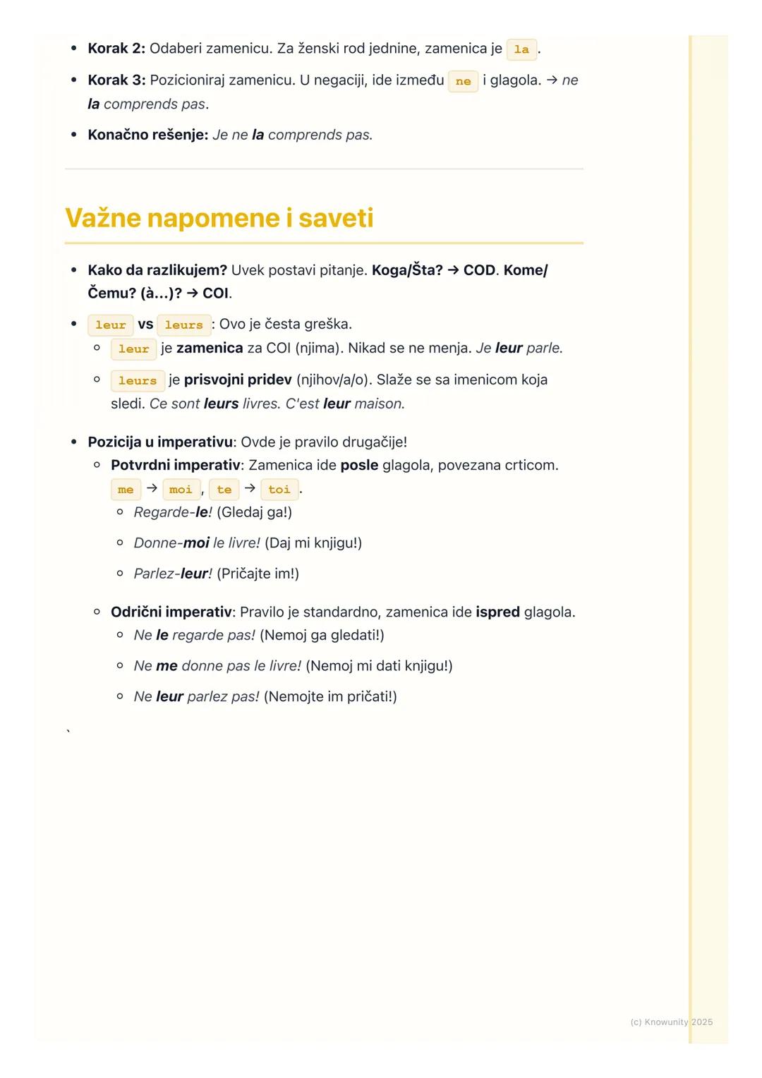 # Direktne i indirektne objektne
zamenice (COD, COI)

Uvod u objektne zamenice

Objektne zamenice koristimo da bismo zamenili imenice koje u