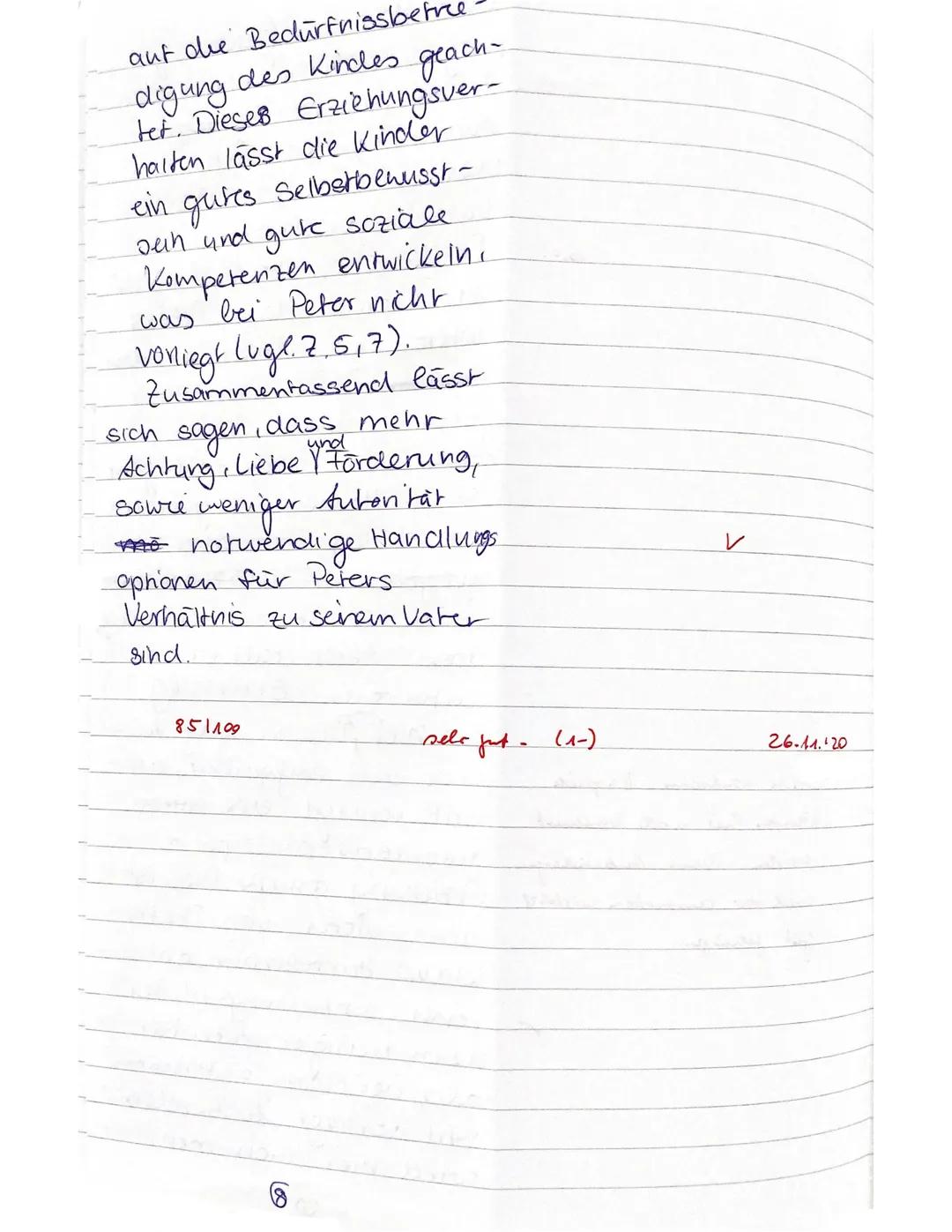 # Fallbeschreibung,,, Peter"

Peter ist das jüngste von drei Kindern der Familie W.. Er wird im Alter von zehn Jahren
einer Erziehungsberatu