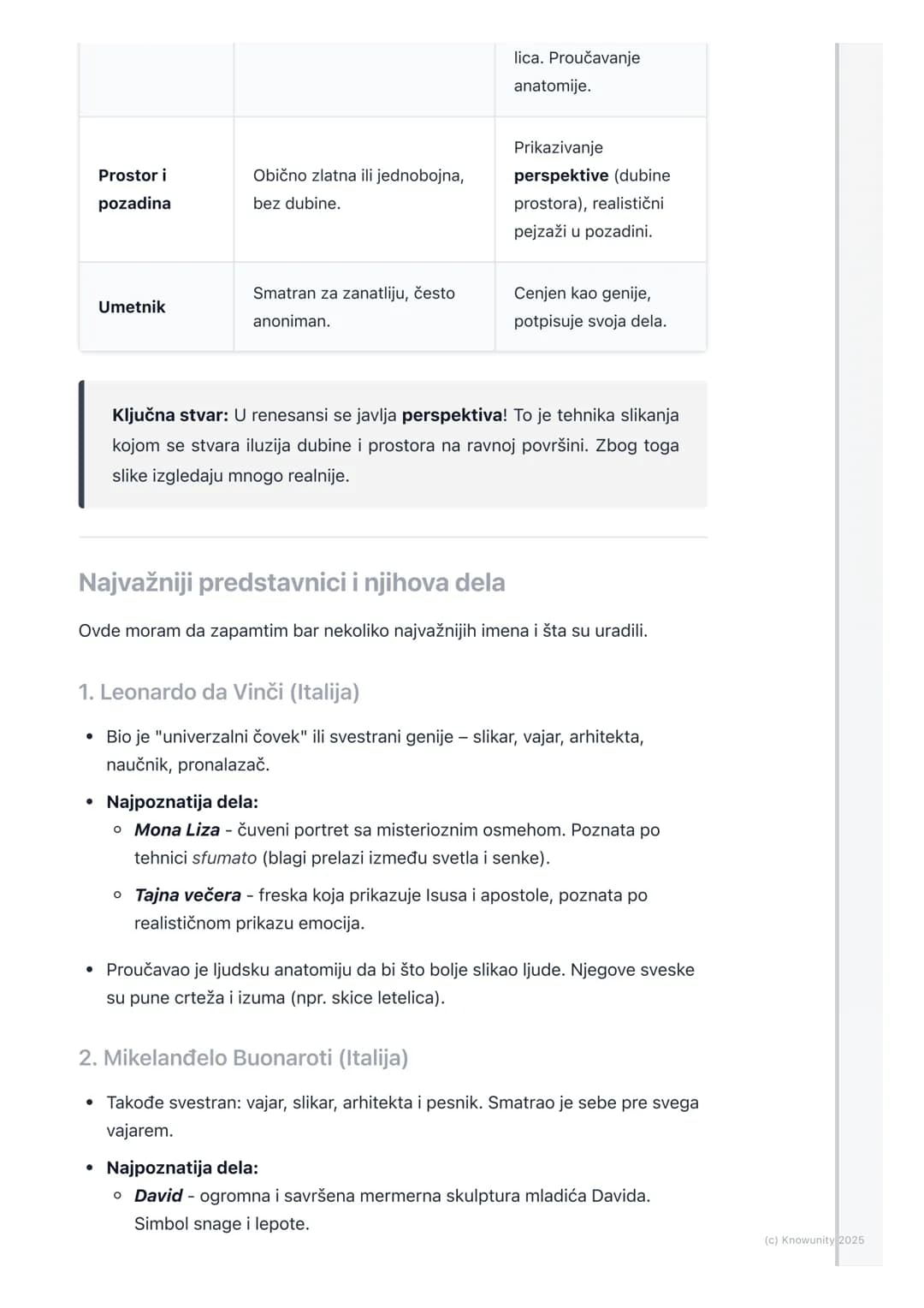 # Humanizam i renesansa –
preporod umetnosti i nauke

Uvod u humanizam i renesansu

Humanizam i renesansa su pokreti koji su se pojavili u E