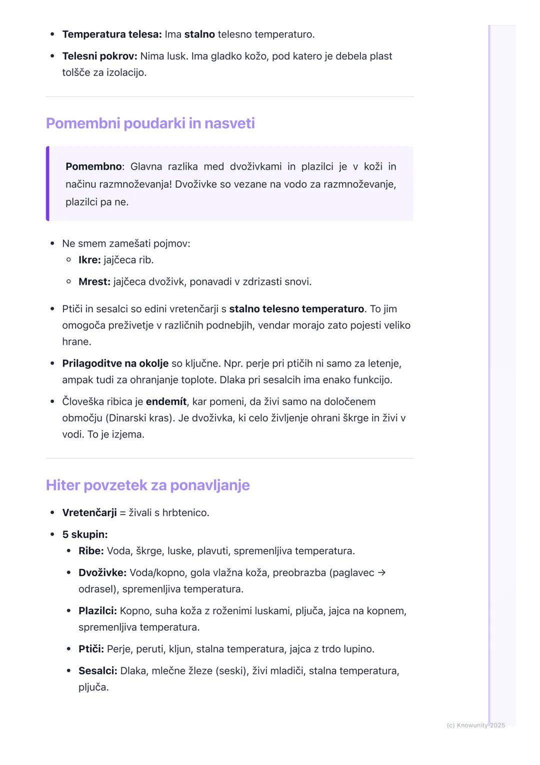 # Vretenčarji

Uvod v vretenčarje

Vretenčarji so skupina živali, ki imajo notranje ogrodje iz kosti ali hrustanca.
Najpomembnejši del tega 