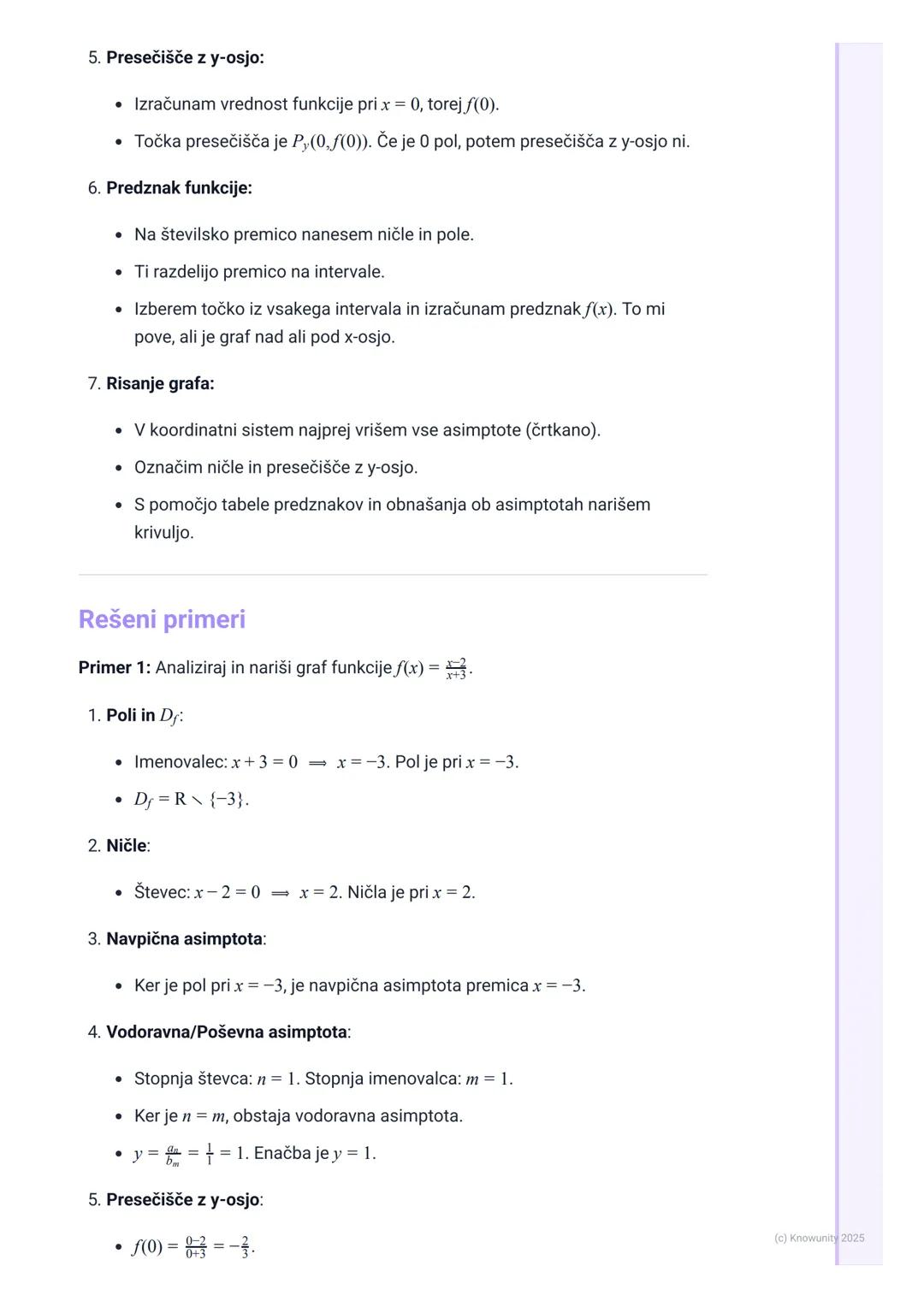 # Racionalne funkcije

Uvod v racionalne funkcije

Racionalna funkcija je funkcija, ki je določena kot kvocient dveh polinomov.
Splošna obli