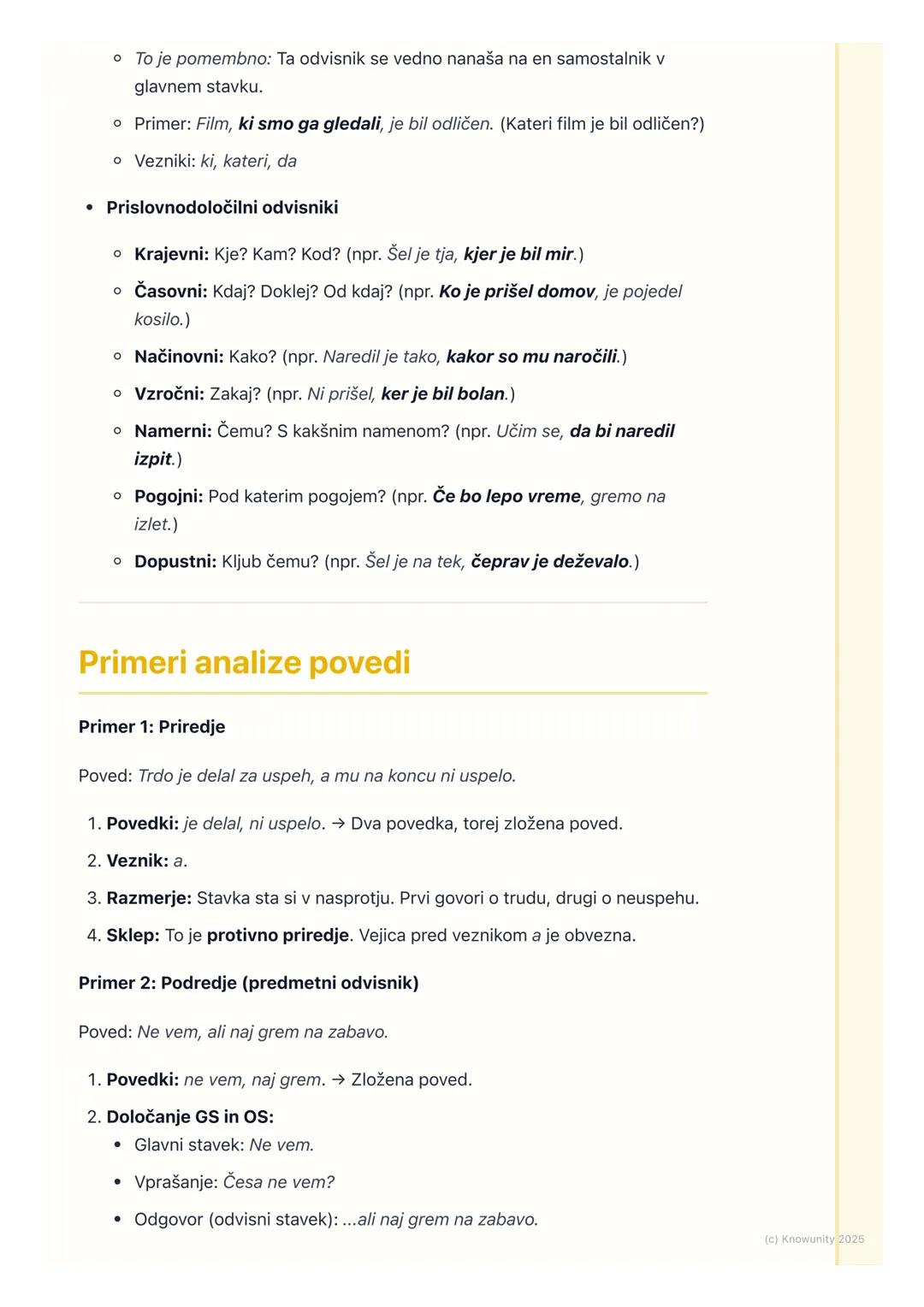 # Stavčne Vrste in Vezje

Skladnja: Stavčne vrste in vezje

To je pomembna snov za maturo, ker se preverja razumevanje zgradbe povedi
in pra