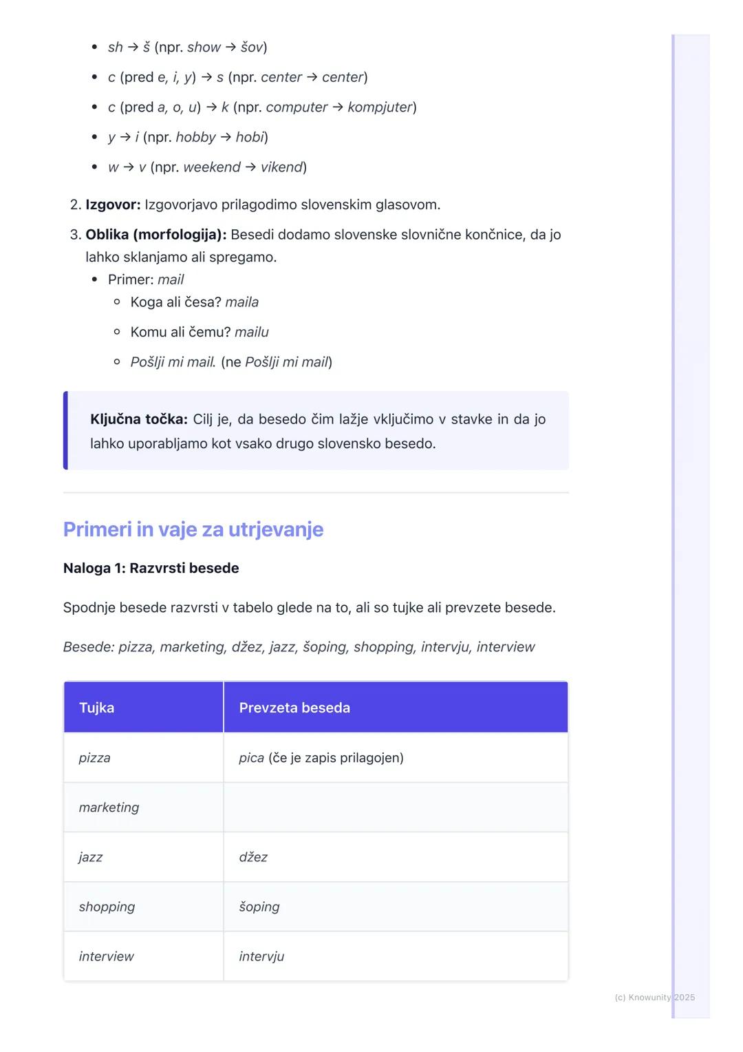 # Tujke in prevzete besede

Splošno o tujkah in prevzetih besedah

Slovenščina, tako kot vsi drugi jeziki, ni izolirana. Skozi zgodovino smo