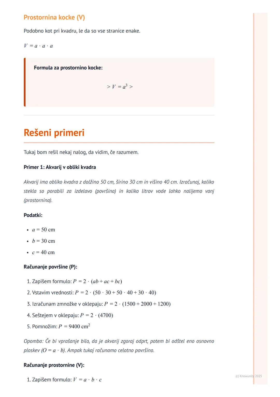 # Površina in prostornina

## Uvod v površino in prostornino

To je pomemben del geometrije. Površina in prostornina nam povesta dve različn
