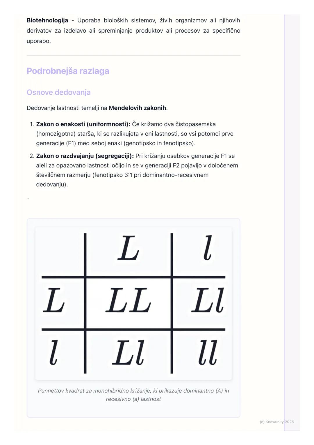 # Genetika in biotehnologija

Pregled in uvod

Genetika in biotehnologija sta ključni področji sodobne biologije. Ukvarjata se z
dedovanjem,
