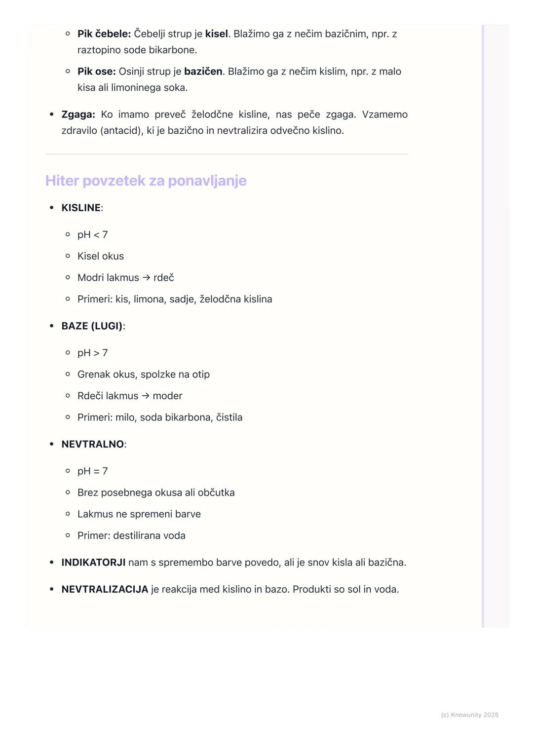 # Kisline in baze (osnove)

Kaj so kisline in baze?

To so posebne skupine snovi, ki jih srečamo vsak dan. Nekatere so v hrani,
druge v čist