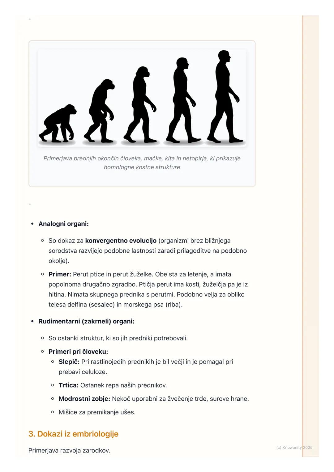 # Dokazi za evolucijo

Uvod v dokaze za evolucijo

Evolucijska teorija pravi, da so se vsa živa bitja na Zemlji razvila iz skupnega
prednika