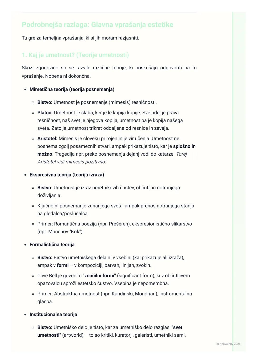 # Estetika in filozofija umetnosti

Uvod v estetiko

Estetika je veja filozofije, ki se ukvarja s preučevanjem lepega, umetnosti in
estetske