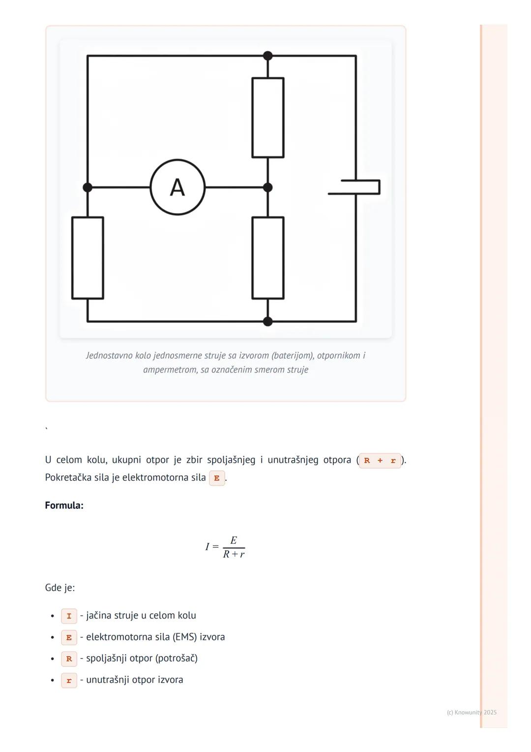 # Električna Struja i Ohmov Zakon

Uvod u električnu struju

Električna struja je usmereno kretanje naelektrisanih čestica, najčešće elektro