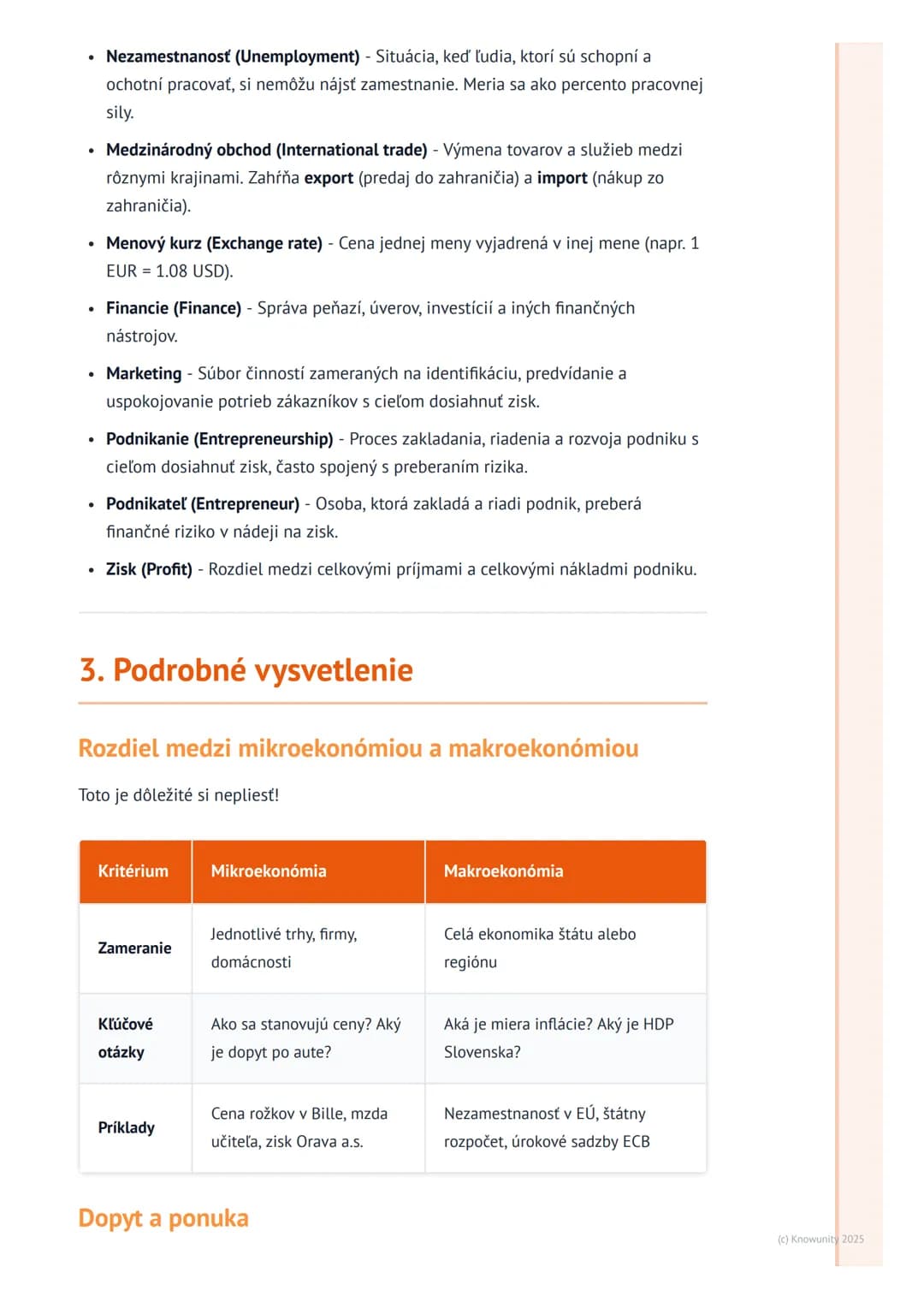 # Ekonomika a Podnikanie

1. Prehľad a úvod

Ekonomika a podnikanie sú témy, ktoré sú pre nás, študentov, naozaj dôležité.
Pomáhajú nám poch