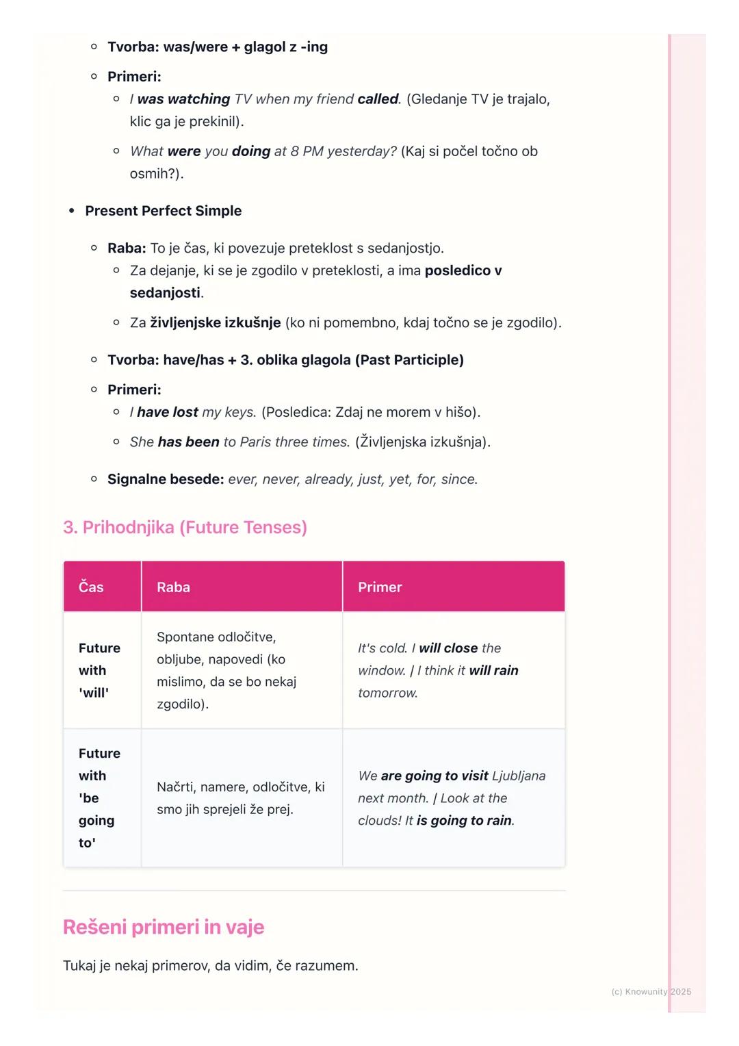 # Glagolski časi (ponovitev in
nadgradnja)

Pregled glagolskih časov

To je ponovitev časov, ki jih že poznamo, in nekaj novega. Glagolski č