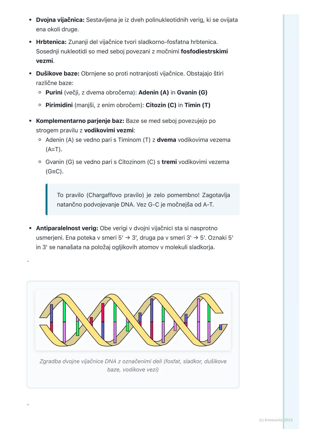 # Zgradba in funkcija dednega
materiala

Uvod v dedni material

Dedni material ali genetska informacija je osnova za življenje. Vsebuje navo
