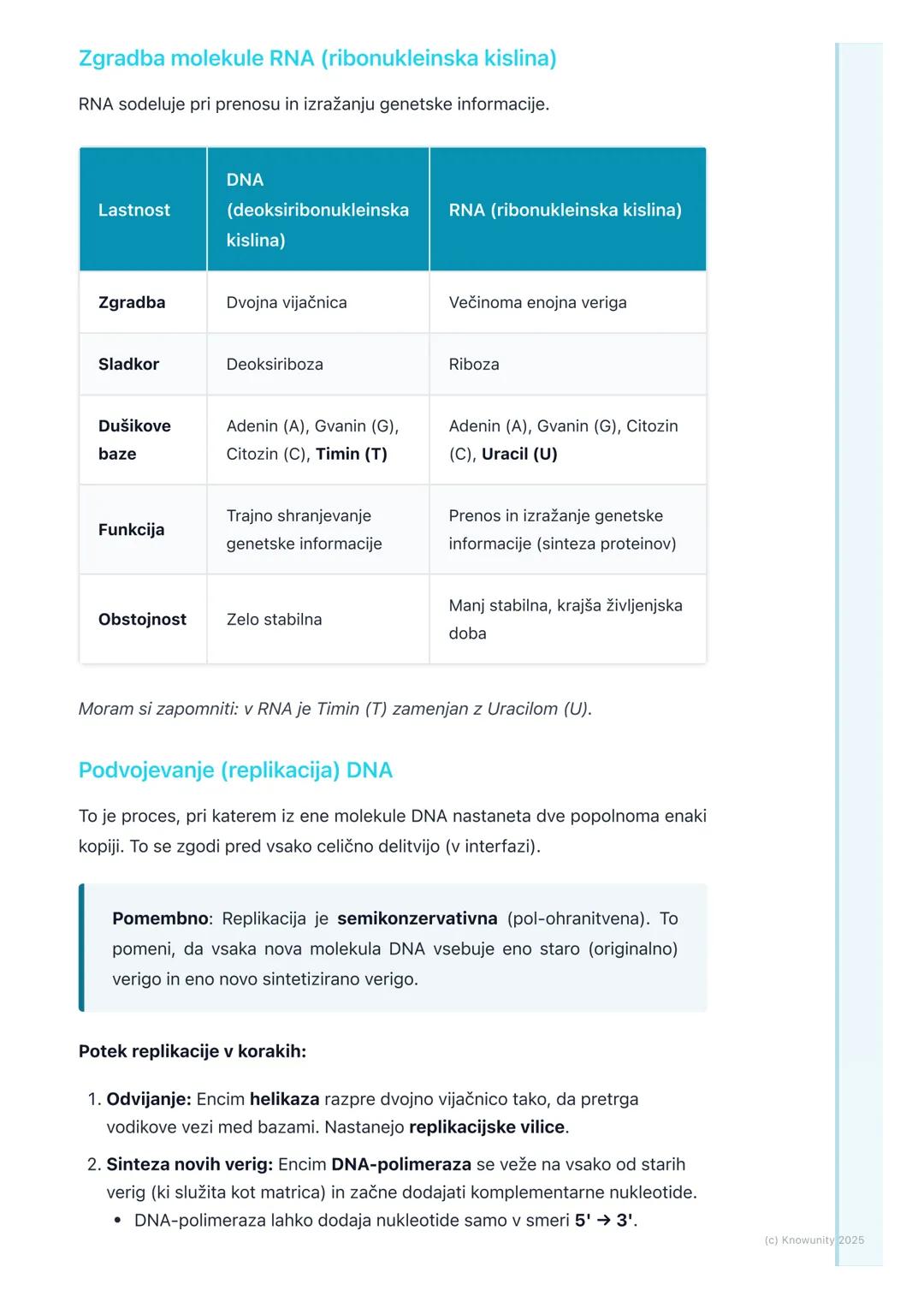 # Zgradba in funkcija dednega
materiala

Uvod v dedni material

Dedni material ali genetska informacija je osnova za življenje. Vsebuje navo