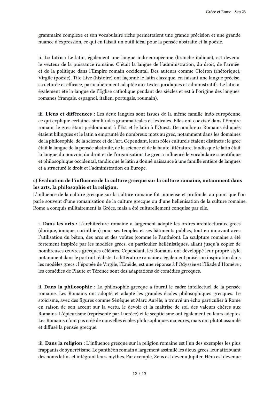 Grèce et Rome

Généré par Knowunity.fr - Sep 23

Description: Cet examen couvre les civilisations grecque et romaine antiques.

Bonne chance