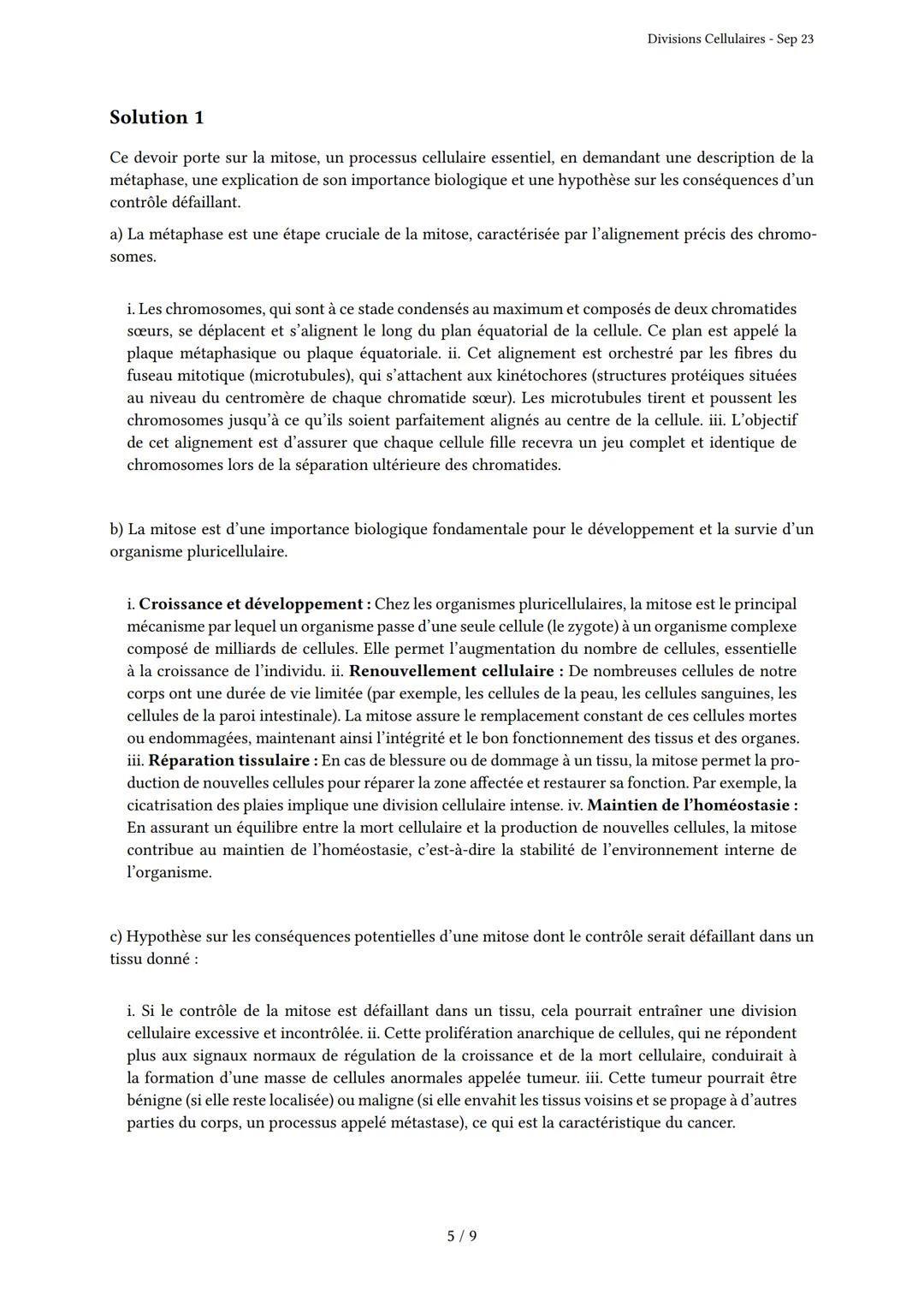 Divisions Cellulaires

Généré par Knowunity.fr - Sep 23

Description: Cet examen couvre les mécanismes de mitose et méiose.

Bonne chance!

