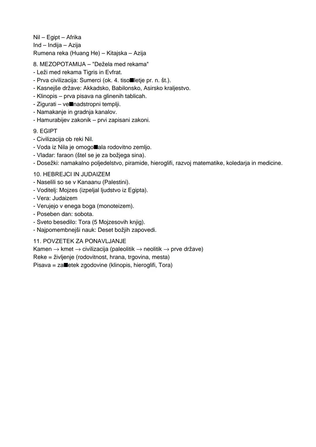 PRAZGODOVINA IN PRVE CIVILIZACIJE
(7. razred - celoviti zapiski za uenje)
1. Kaj je prazgodovina?
- Prazgodovina je najdaljše obdobje v zgo