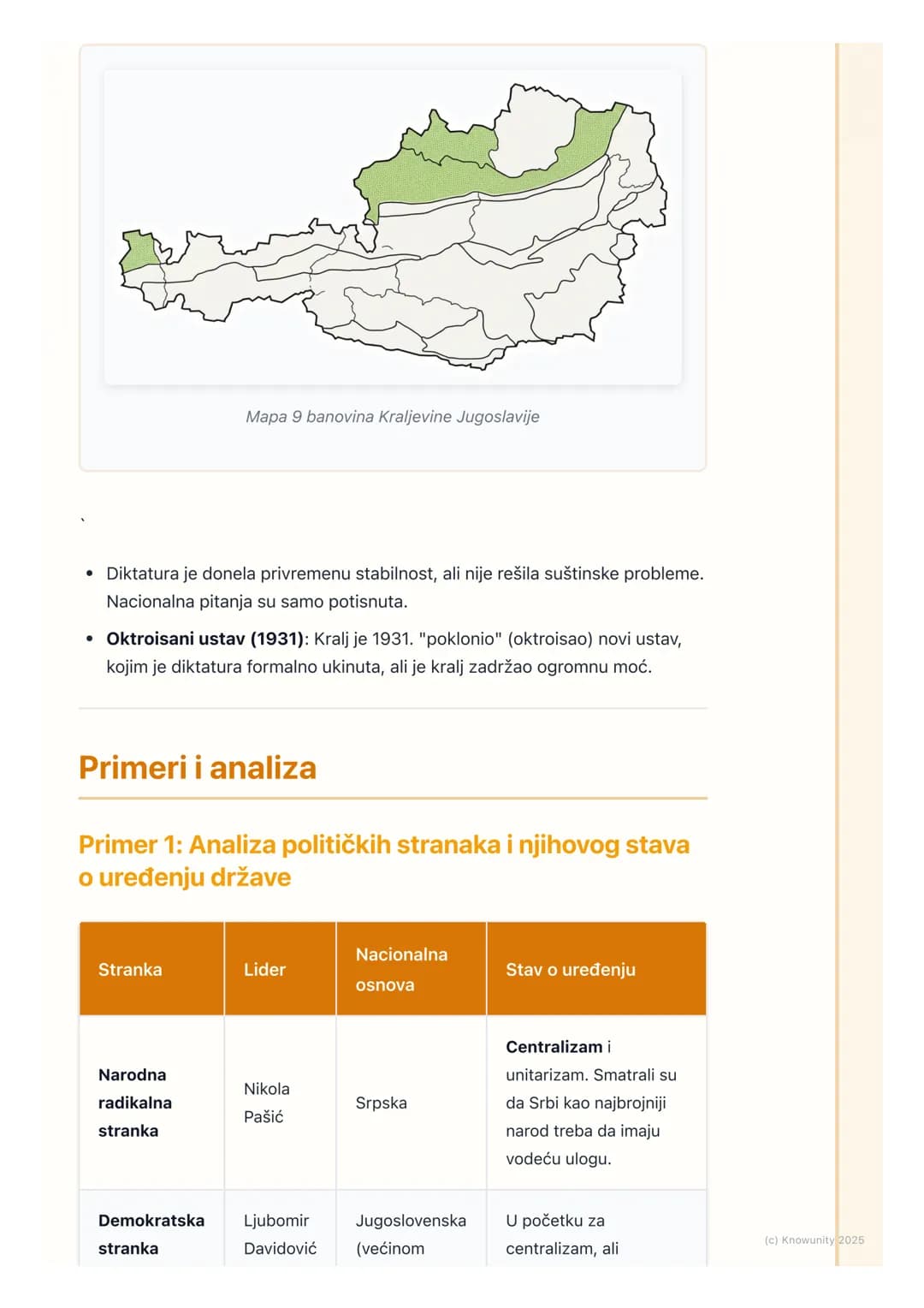 # Unutrašnja politika i
nacionalno pitanje
Uvod u unutrašnju politiku Kraljevine
Jugoslavije
Nakon Prvog svetskog rata, stvorena je Kralje