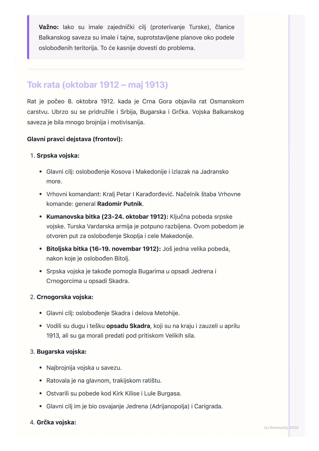 # Prvi balkanski rat
Uvod u Prvi balkanski rat
Prvi balkanski rat je bio sukob koji se vodio od oktobra 1912. do maja 1913.
godine. U njem