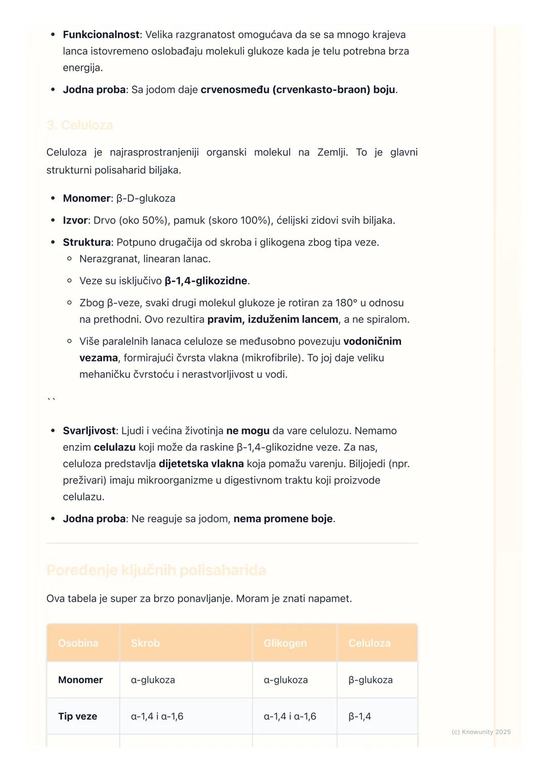 # Polisaharidi
Uvod u polisaharide
Polisaharidi su makromolekuli, tj. polimeri, koji nastaju povezivanjem velikog
broja monosaharidnih jed