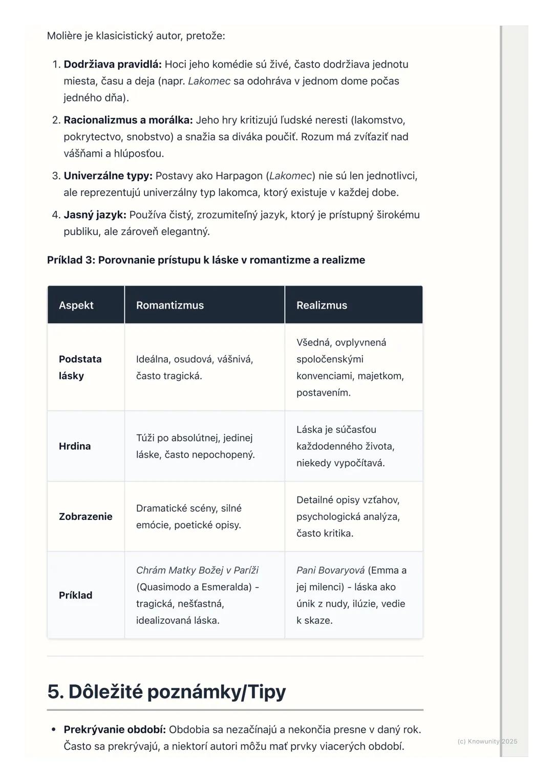 # Prehľad literárnych období a
žánrov
1. Prehľad a úvod do literárnych období
Je dôležité pochopiť, že literatúra sa nevyvíjala izolovane,