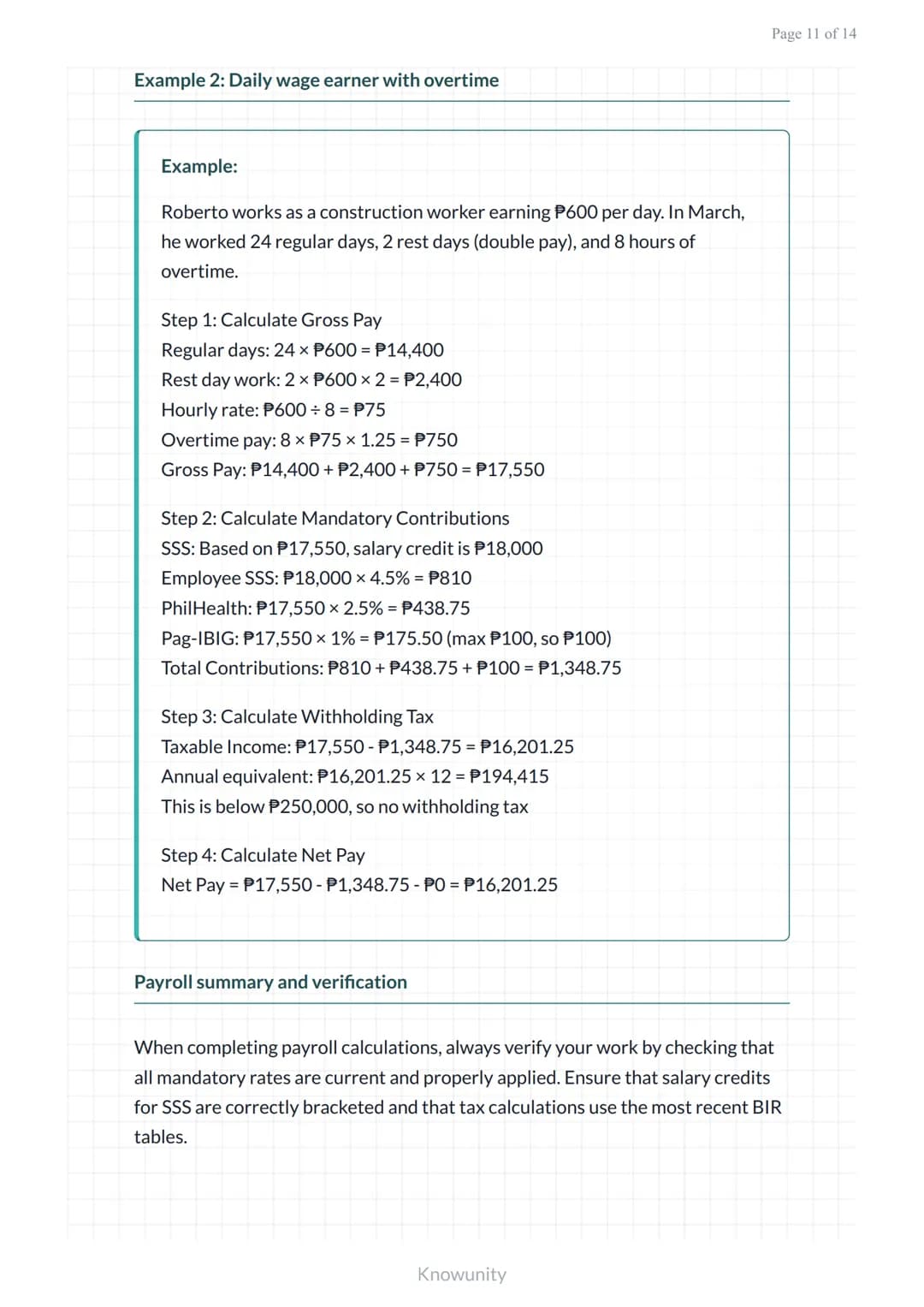 Payroll and Compensation: Gross and Net Pay Computation
Learn to calculate gross pay, deductions, and net pay for
employees
What you'll lear