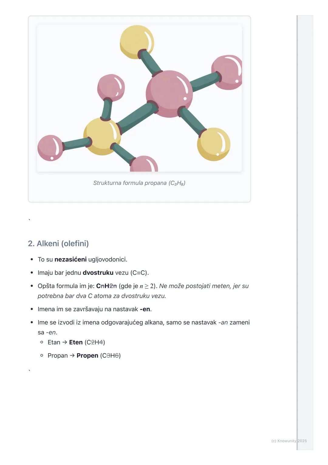 # Ugljovodonici
## Uvod u ugljovodonike
Ugljovodonici su najjednostavnija organska jedinjenja. Zovu se tako jer su
izgrađeni samo od atoma