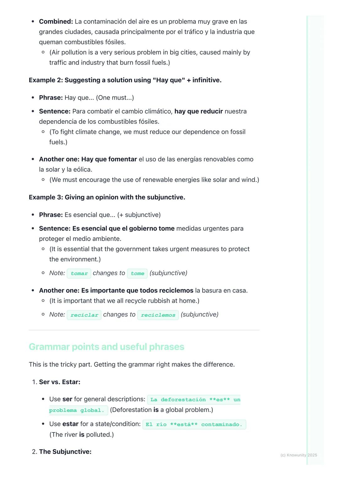 # Environment, Climate Change,
and Global Issues
Introduction to environmental vocabulary
This is a huge topic for the Leaving Cert, comes