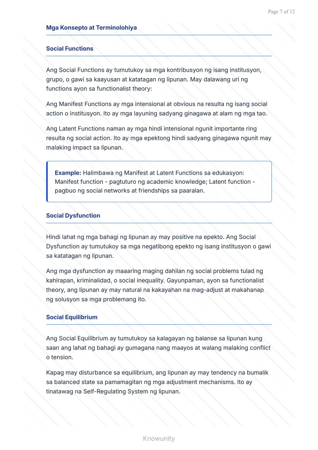 Teoryang Functionalism sa Agham Panlipunan
Pag-aaral ng mga pangunahing kaisipan ng Functionalism
sa lipunan
Mga Layuning Pang-edukasyon
Mai