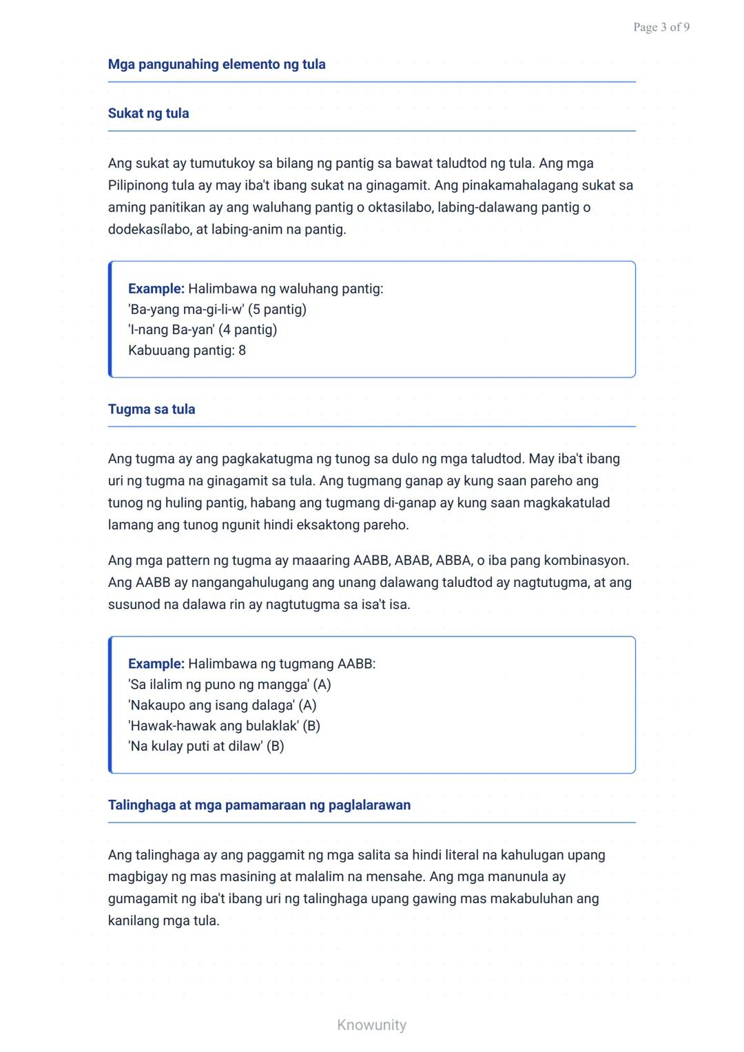 Pag-unawa at Pagsusuri ng Tula: Mga Elemento at Kahulugan
Pag-aaral ng mga elemento ng tula at paraan ng pagsusuri nito
Mga Layuning Pang-ed