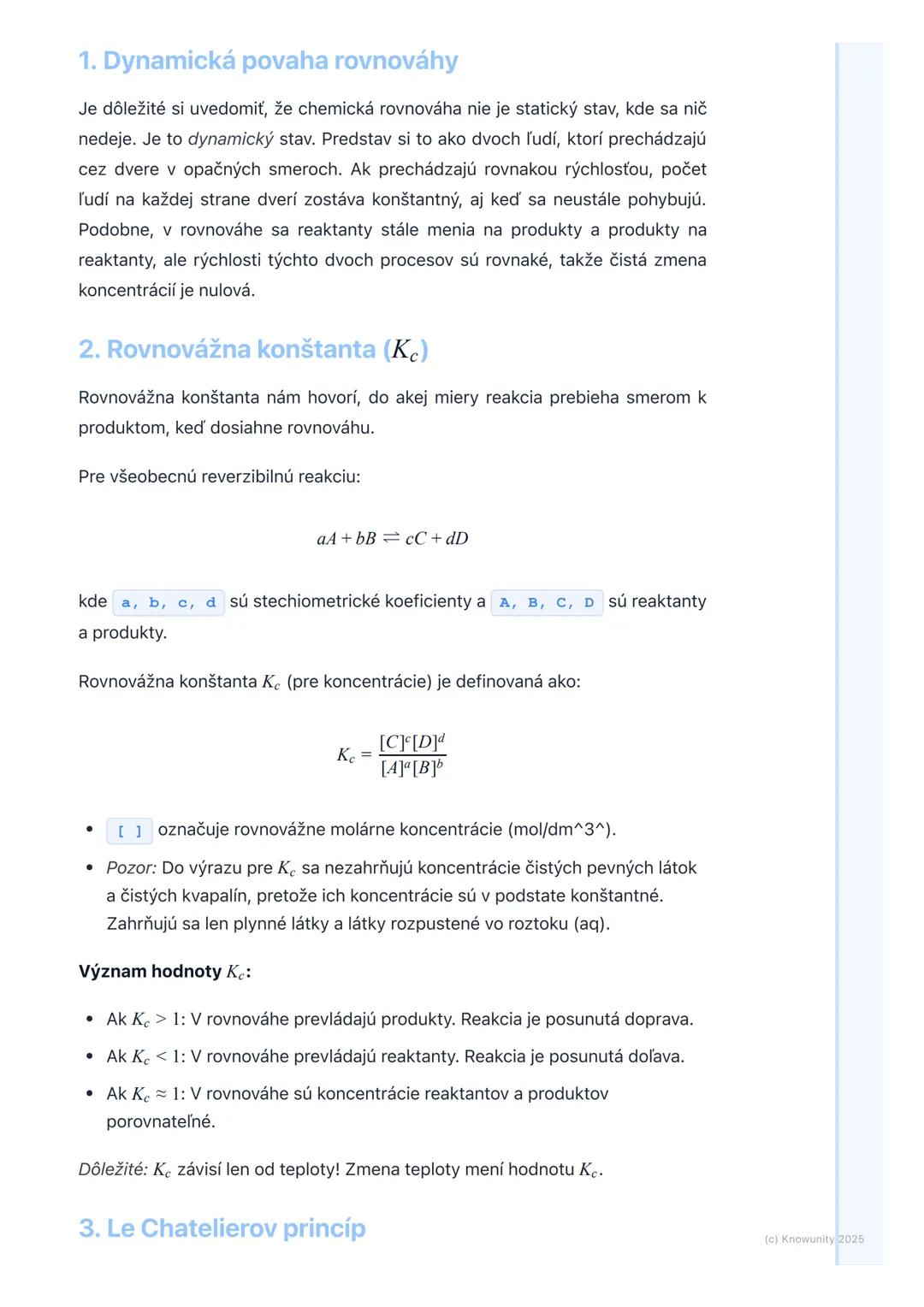 # Chemická rovnováha
Úvod do chemickej rovnováhy
Chemická rovnováha je super dôležitý koncept v chémii, ktorý nám pomáha
pochopiť, prečo n