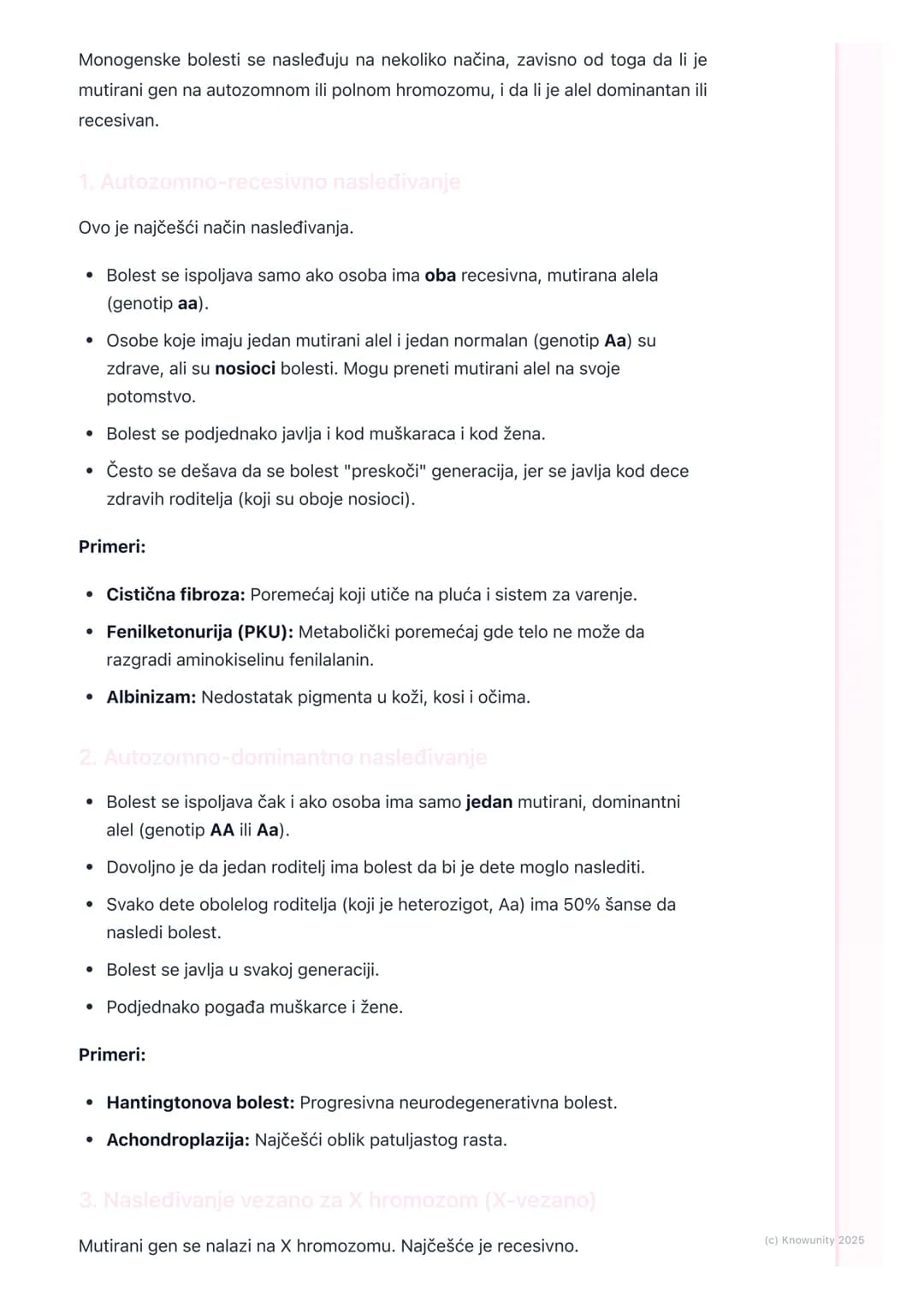 # Monogenske bolesti
Uvod u monogenske bolesti
Monogenske bolesti su nasledne bolesti koje nastaju zbog mutacije, tj.
promene, na samo jed