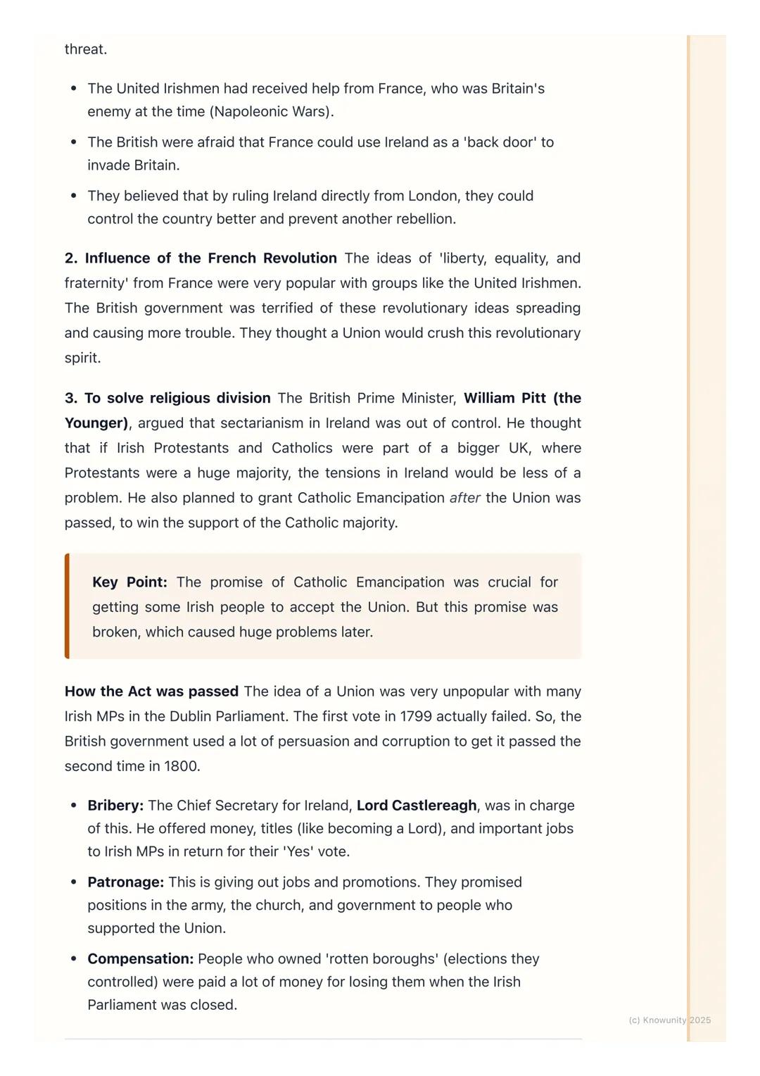 # The Act of Union (1801)
What was the Act of Union?
The Act of Union was passed in 1800 and came into effect on 1 January 1801.
It was a