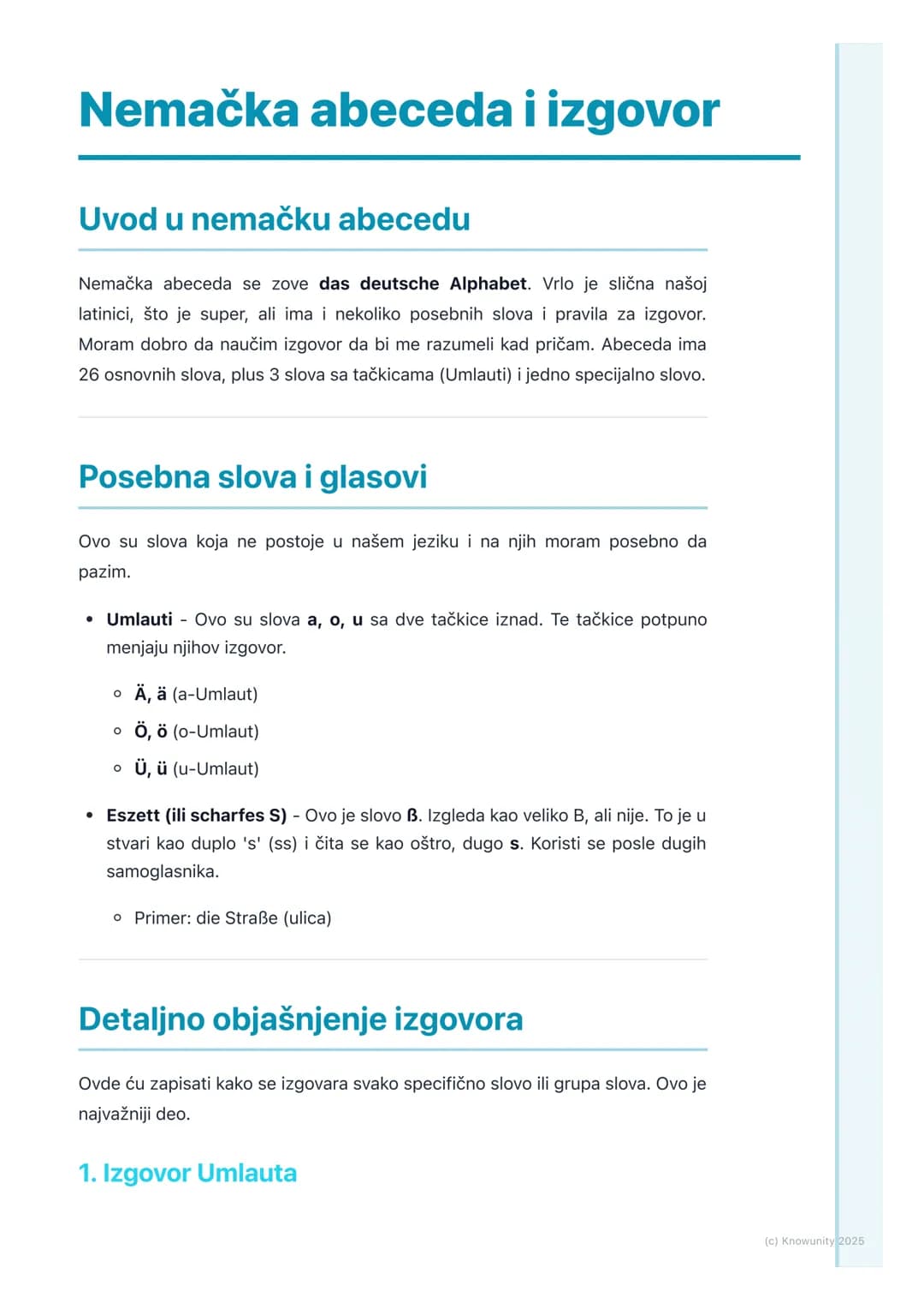 # Nemačka abeceda i izgovor
Uvod u nemačku abecedu
Nemačka abeceda se zove das deutsche Alphabet. Vrlo je slična našoj
latinici, što je su