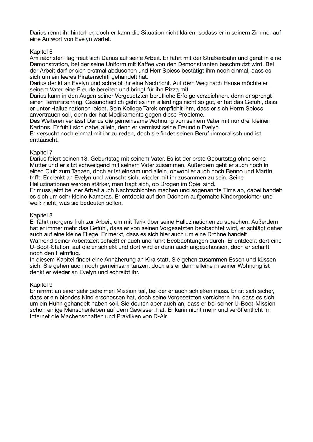 # Inhaltsangabe Der Drohnenpilot
Kapitel 1
Darius spielt mal wieder ganz vertieft das Computerspiel Raid, er ist kurz davor, das Spiel zu